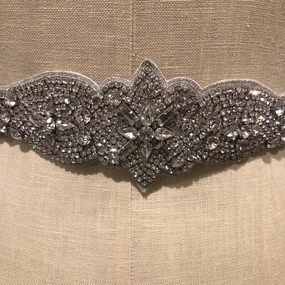 Giavan stunning Diamond and crystal bridal sash main image 6